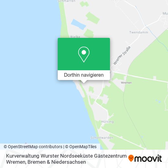 Kurverwaltung Wurster Nordseeküste Gästezentrum Wremen Karte
