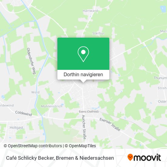 Café Schlicky Becker Karte