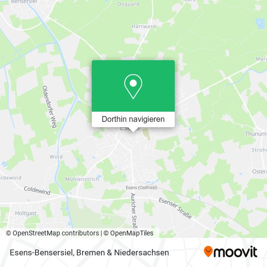 Esens-Bensersiel Karte