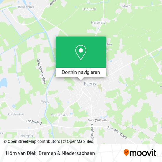Hörn van Diek Karte