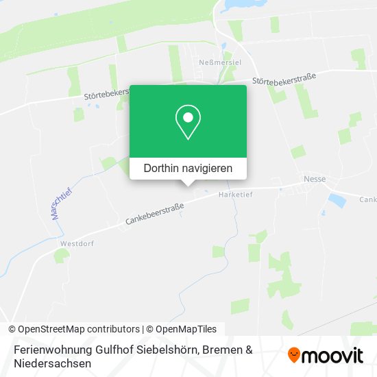 Ferienwohnung Gulfhof Siebelshörn Karte