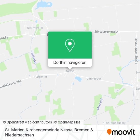 St. Marien-Kirchengemeinde Nesse Karte