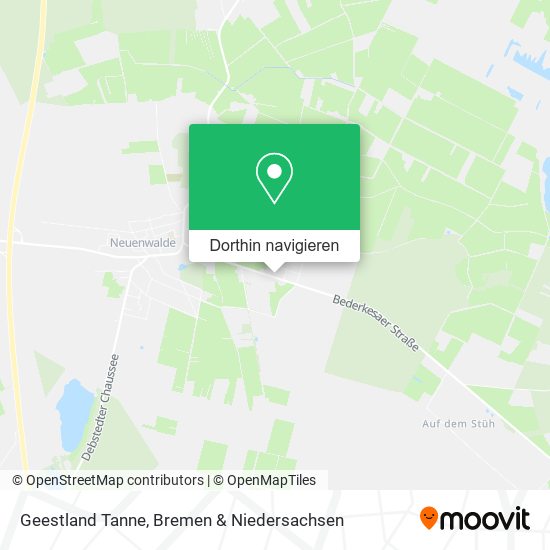 Geestland Tanne Karte