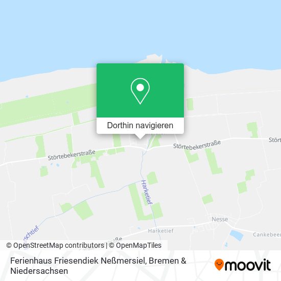 Ferienhaus Friesendiek Neßmersiel Karte