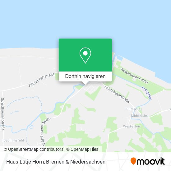Haus Lütje Hörn Karte