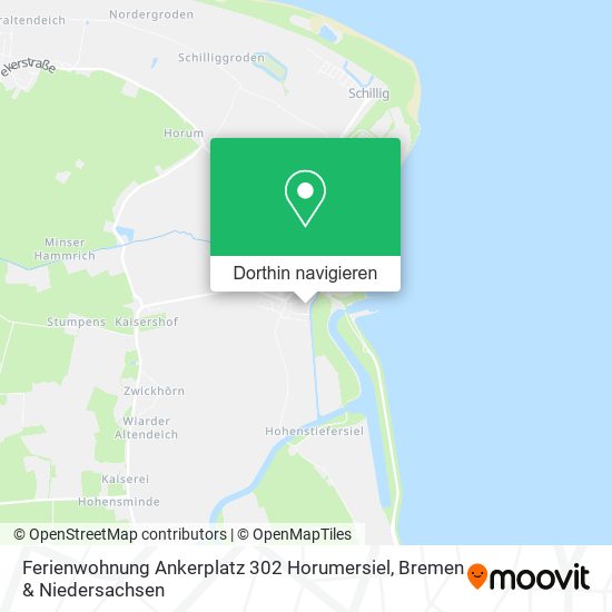 Ferienwohnung Ankerplatz 302 Horumersiel Karte
