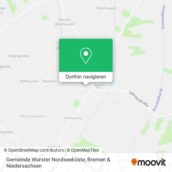 Gemeinde Wurster Nordseeküste Karte