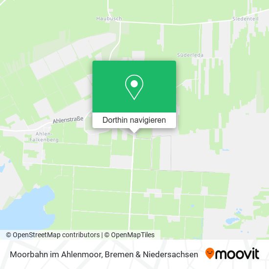 Moorbahn im Ahlenmoor Karte