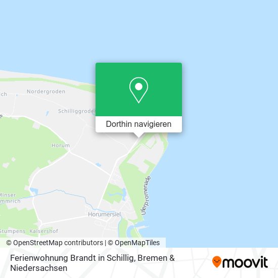 Ferienwohnung Brandt in Schillig Karte
