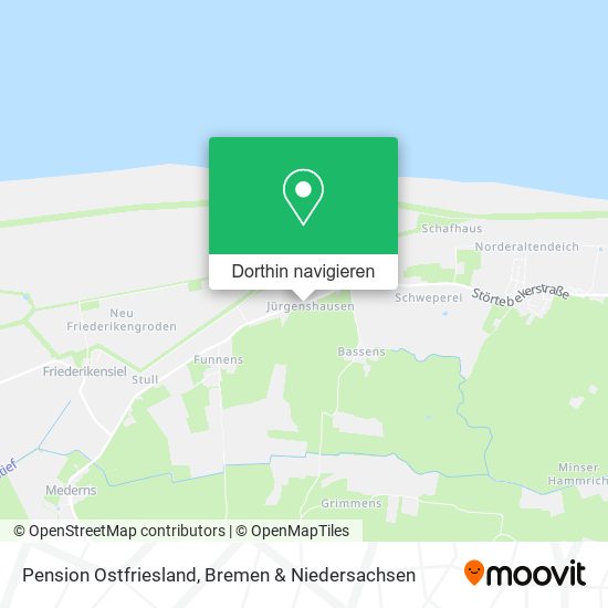 Pension Ostfriesland Karte