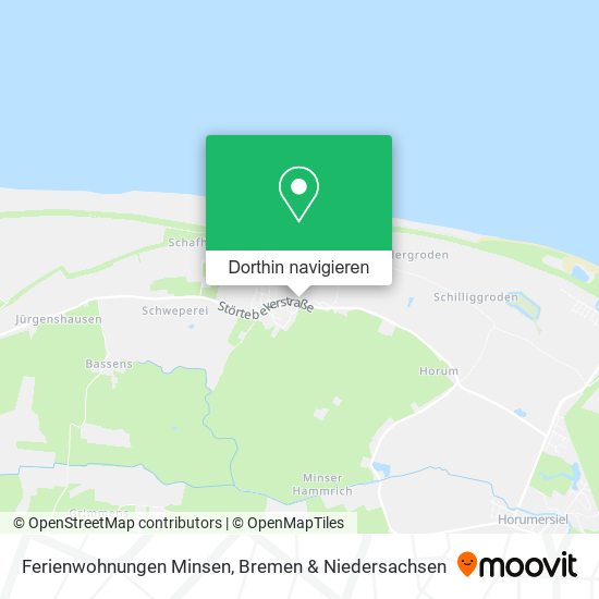 Ferienwohnungen Minsen Karte