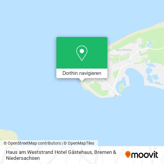 Haus am Weststrand Hotel Gästehaus Karte
