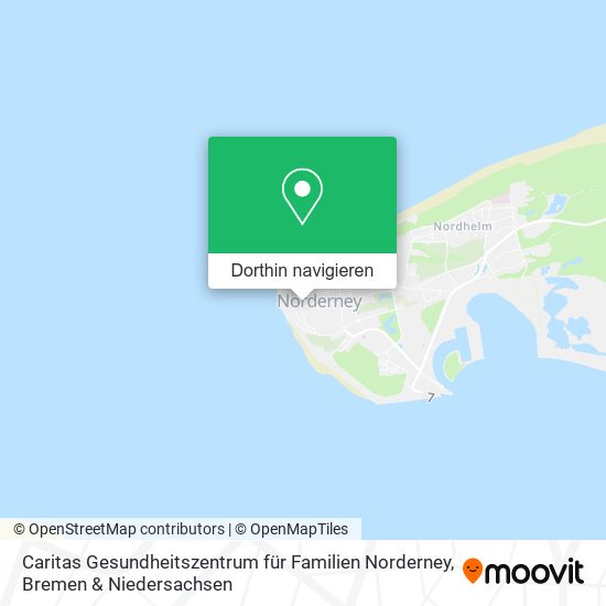 Caritas Gesundheitszentrum für Familien Norderney Karte