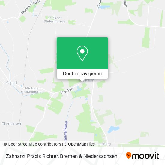 Zahnarzt Praxis Richter Karte