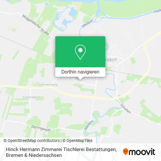 Hinck Hermann Zimmerei Tischlerei Bestattungen Karte