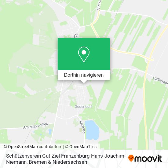 Schützenverein Gut Ziel Franzenburg Hans-Joachim Niemann Karte