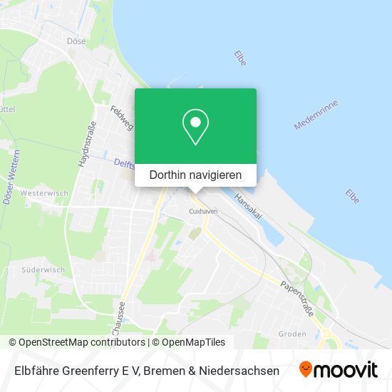 Elbfähre Greenferry E V Karte
