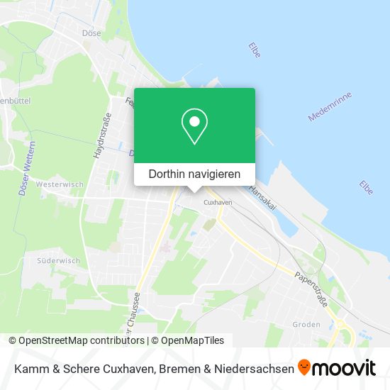 Kamm & Schere Cuxhaven Karte