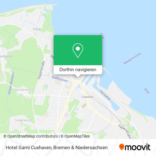 Hotel Garni Cuxhaven Karte
