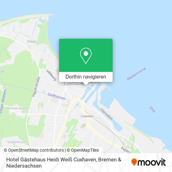 Hotel Gästehaus Heidi Weiß Cuxhaven Karte