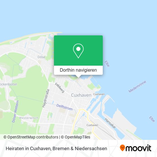 Heiraten in Cuxhaven Karte