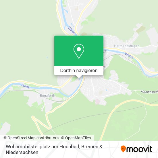 Wohnmobilstellplatz am Hochbad Karte