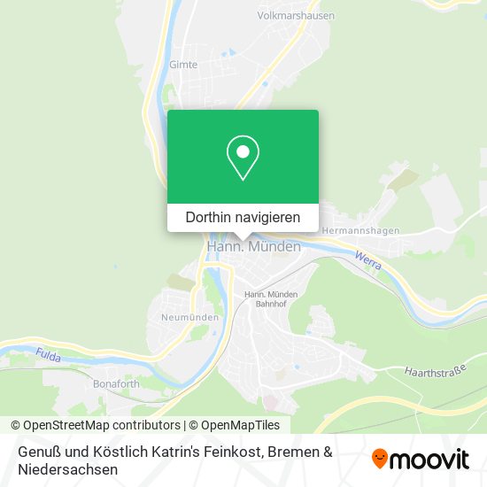 Genuß und Köstlich Katrin's Feinkost Karte