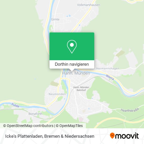 Icke's Plattenladen Karte