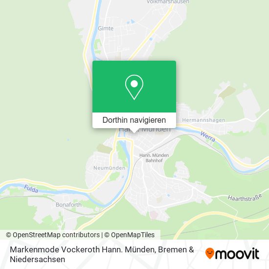 Markenmode Vockeroth Hann. Münden Karte