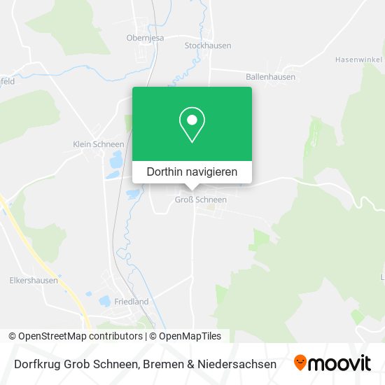 Dorfkrug Grob Schneen Karte