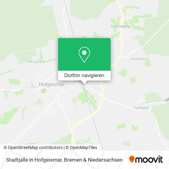 Stadtjalle in Hofgeismar Karte