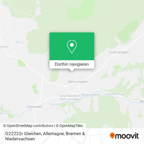 G22222r Gleichen, Allemagne Karte