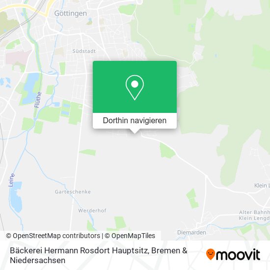 Bäckerei Hermann Rosdort Hauptsitz Karte