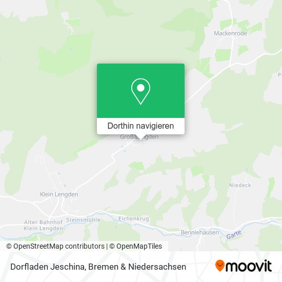 Dorfladen Jeschina Karte