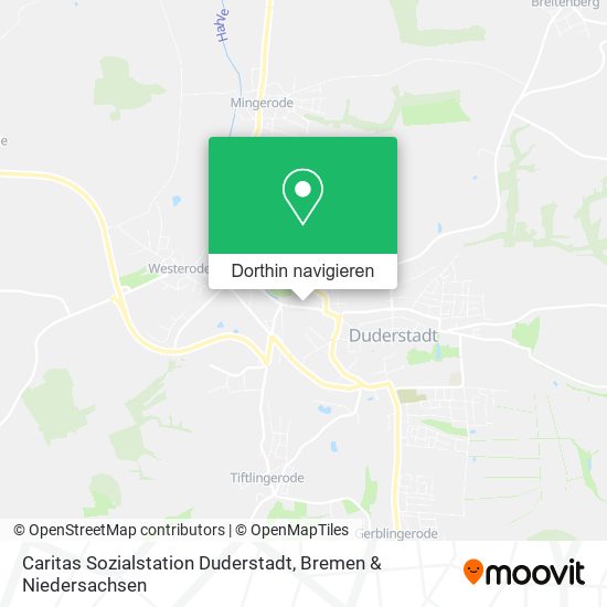 Caritas Sozialstation Duderstadt Karte