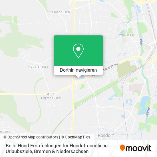 Bello Hund Empfehlungen für Hundefreundliche Urlaubsziele Karte