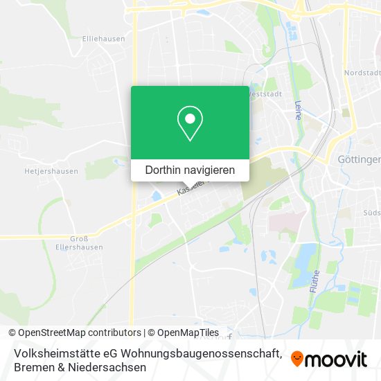 Volksheimstätte eG Wohnungsbaugenossenschaft Karte