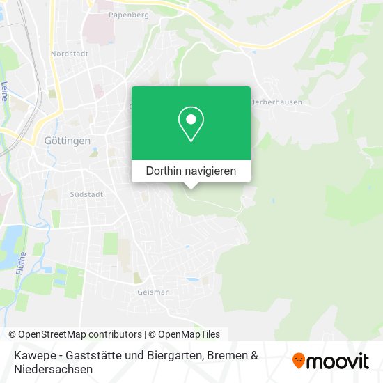 Kawepe - Gaststätte und Biergarten Karte