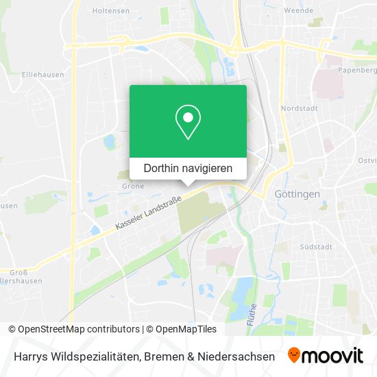 Harrys Wildspezialitäten Karte
