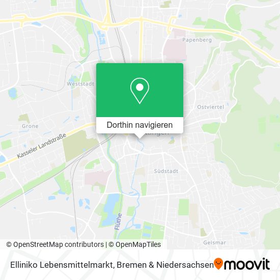 Elliniko Lebensmittelmarkt Karte