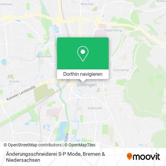 Änderungsschneiderei S-P Mode Karte
