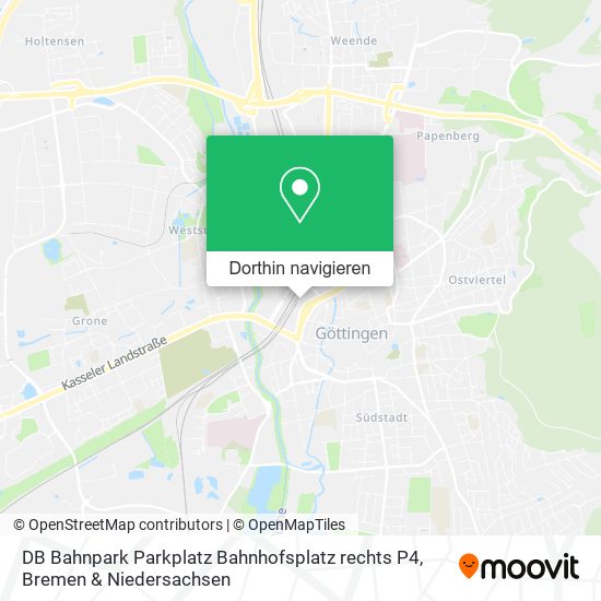 DB Bahnpark Parkplatz Bahnhofsplatz rechts P4 Karte