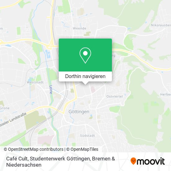 Café Cult, Studentenwerk Göttingen Karte