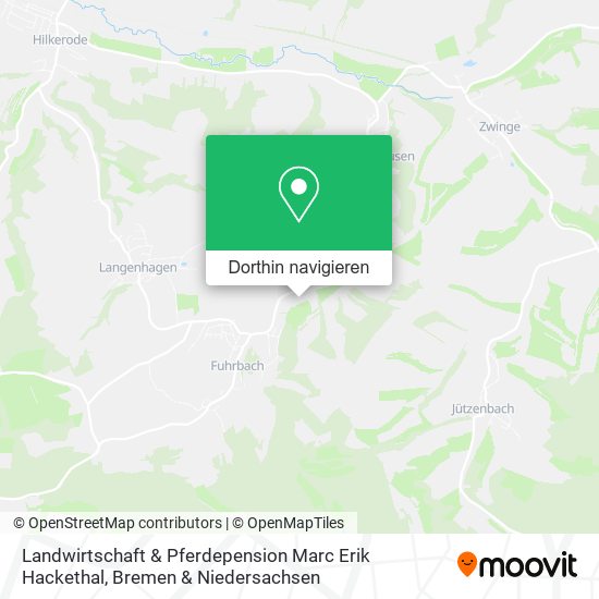 Landwirtschaft & Pferdepension Marc Erik Hackethal Karte