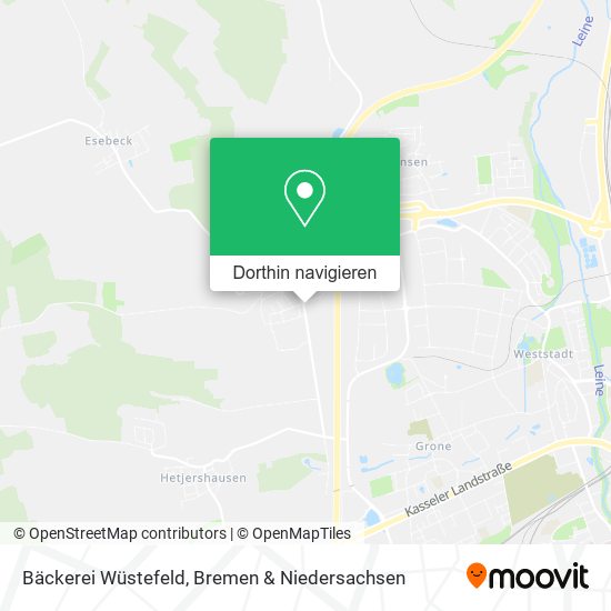 Bäckerei Wüstefeld Karte