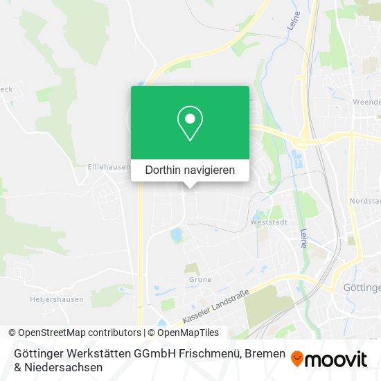 Göttinger Werkstätten GGmbH Frischmenü Karte