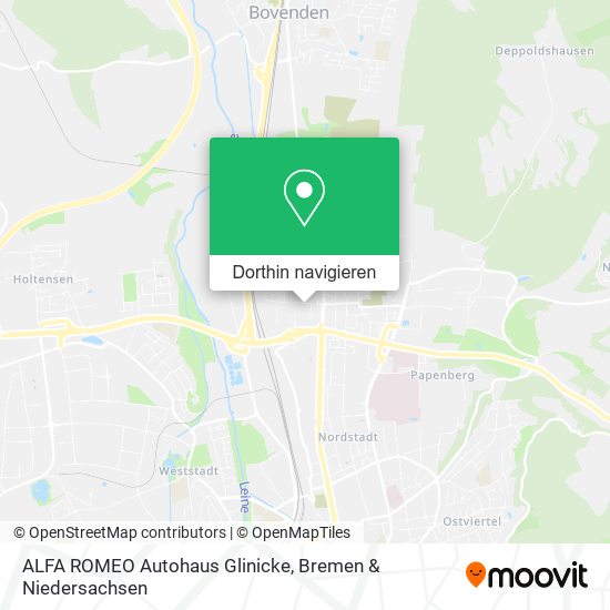 ALFA ROMEO Autohaus Glinicke Karte