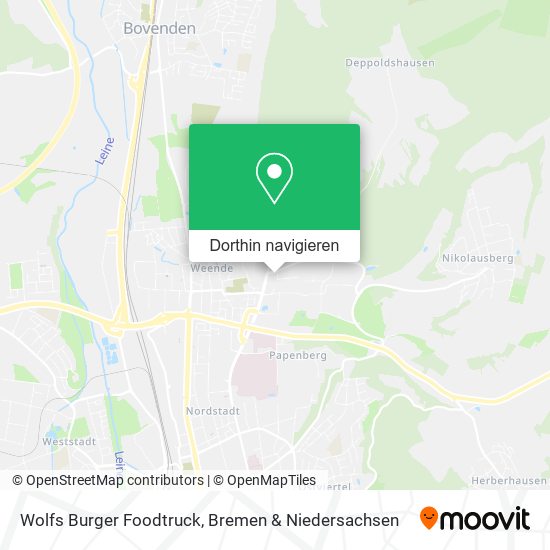 Wolfs Burger Foodtruck Karte