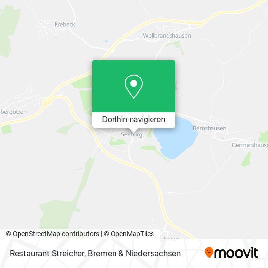 Restaurant Streicher Karte