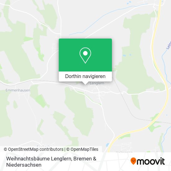 Weihnachtsbäume Lenglern Karte